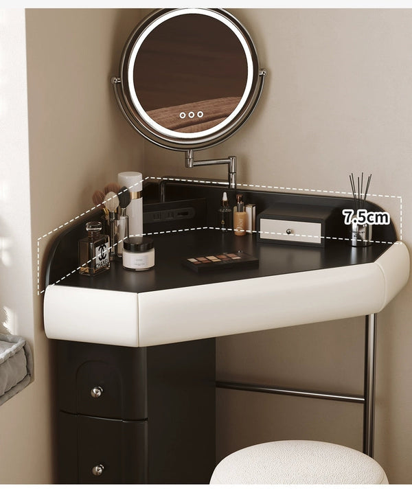 ✨Bedside dressing table bedroom chest of drawers integrated dressing table🙋♀️ makeup mirror