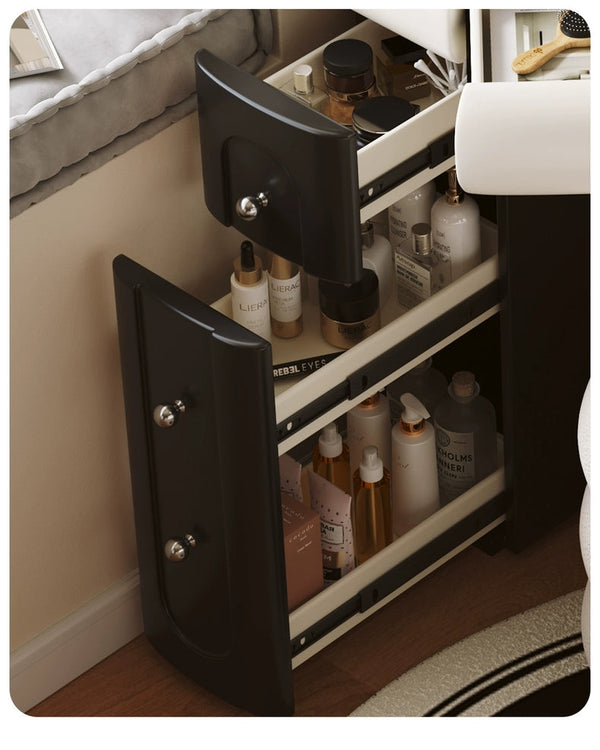 ✨Bedside dressing table bedroom chest of drawers integrated dressing table🙋‍♀️ makeup mirror