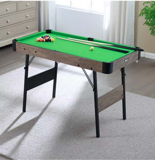 ✨48" Folding 3-in-1 home Billiard table🎱  Pool, Table tennis🏓, ice hockey🏒 for children's/adults👨‍👩‍👧‍👦 American black eight