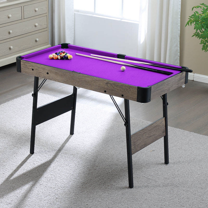 ✨48" Folding 3-in-1 home Billiard table🎱  Pool, Table tennis🏓, ice hockey🏒 for children's/adults👨‍👩‍👧‍👦 American black eight