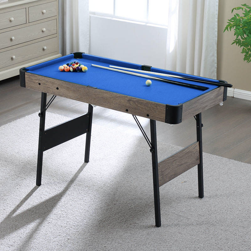 ✨48" Folding 3-in-1 home Billiard table🎱  Pool, Table tennis🏓, ice hockey🏒 for children's/adults👨‍👩‍👧‍👦 American black eight
