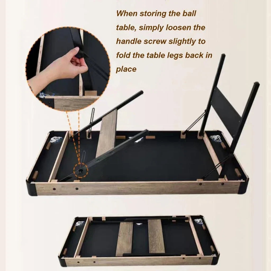 ✨48" Folding 3-in-1 home Billiard table🎱  Pool, Table tennis🏓, ice hockey🏒 for children's/adults👨‍👩‍👧‍👦 American black eight